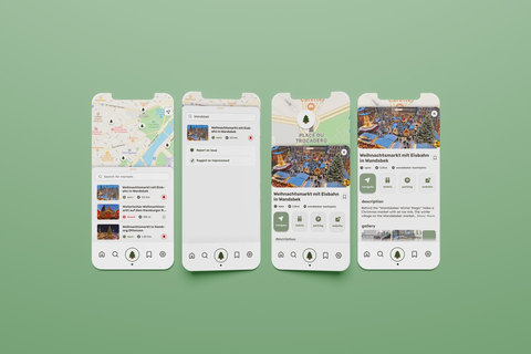 Christmas Market Finder ios app screenshot