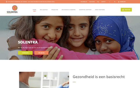 Solentra organisation website screenshot